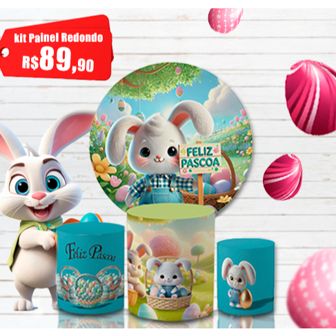 Kit Capa Decorativa Painel Redondo e Trio Cilindros Páscoa Jesus Fé Ovo Decoração Veste Fácil Oferta em Oferta na Shopee