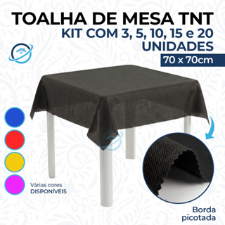 Toalha TNT 70 cm para Mesa Aniversário Kit Infantil Festa Evento Decoração Pano Descartável Preto Vermelho Azul Rosa em Oferta na Shopee
