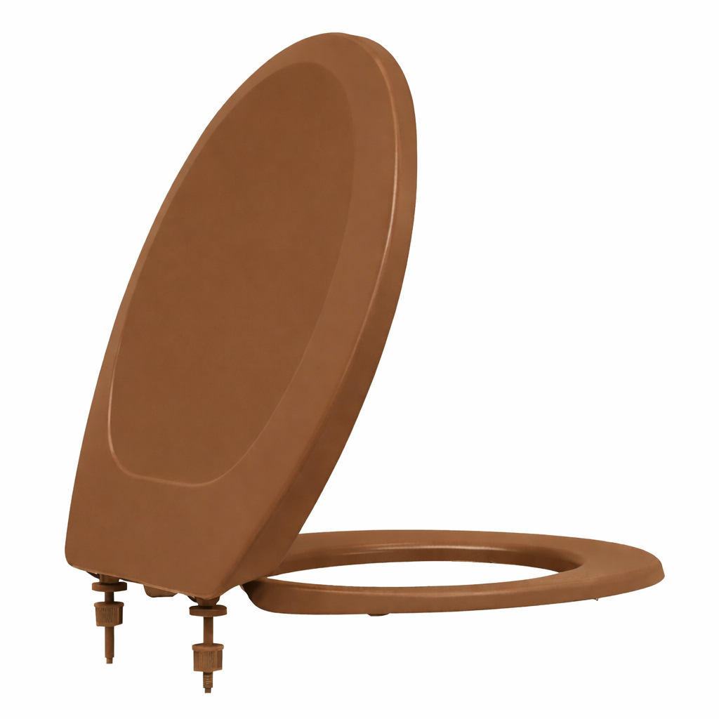 ASSENTO UNIVERSAL OVAL PREMIUM MARROM CONVENCIONAL POLIPROPILENO TUPAN