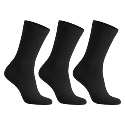 Kit 6 Pares de Meias Cano Médio Confortável Unissex Preta