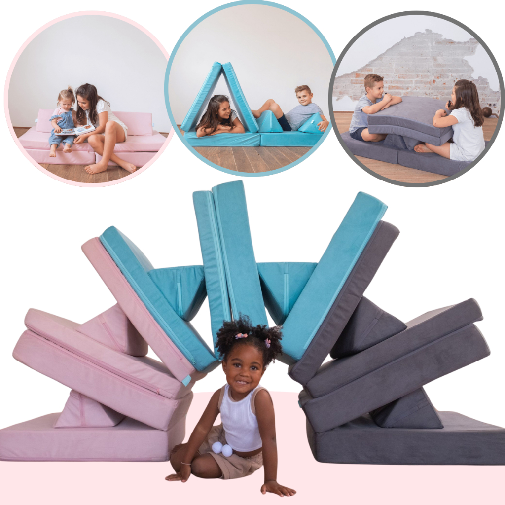 Sofá Soft Play Modular Infantil Brinquedo De Montar