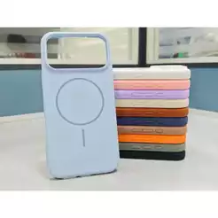 Case com Magsafe & Veludo para Iphone 14 15 16 17 & PRO & PRO MAX (YAO)