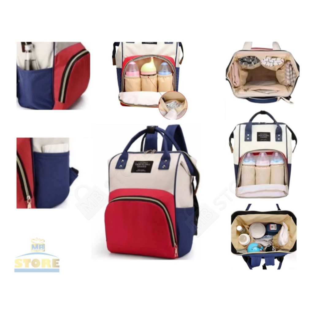 Bolsa Maternidade Mochila Mamãe Bebê Saída Maternidade Resistente Grande Porta Mamadeira em Oferta na Shopee