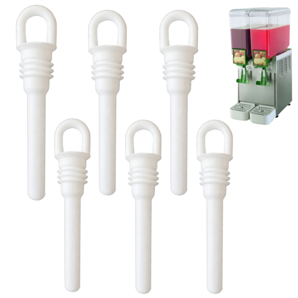 6 Peças Chupeta Dosadora Silicone Para Refresqueira Bras J/t