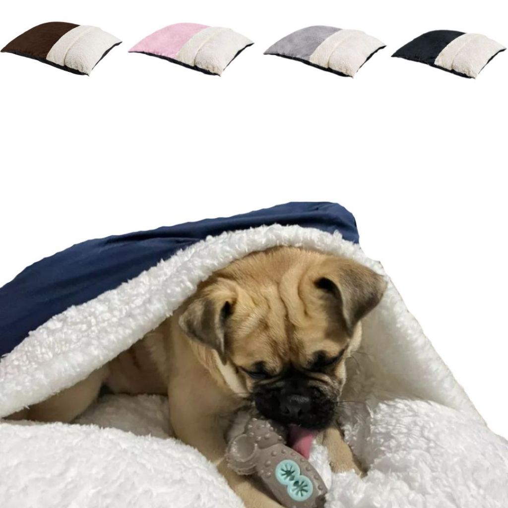 Caminha de Cachorro e Gato Cama Pet Canguru Sherpa Lã de Carneiro Colchonete P ao GG