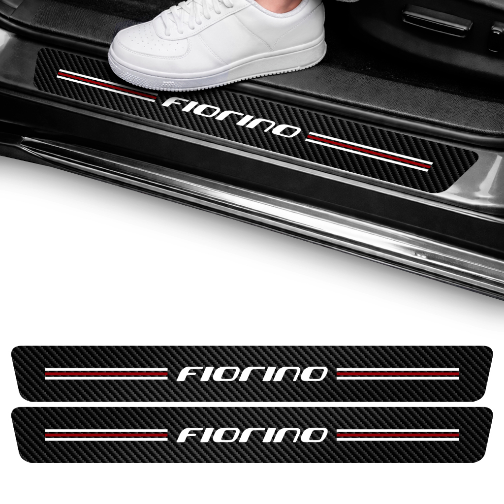Kit Soleira Fiorino Adesivo Vinil 2 Portas Proteção Carro Automotivo Autocolante