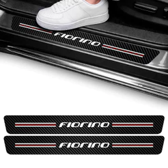 Kit Soleira Fiorino Adesivo Vinil 2 Portas Proteção Carro Automotivo Autocolante
