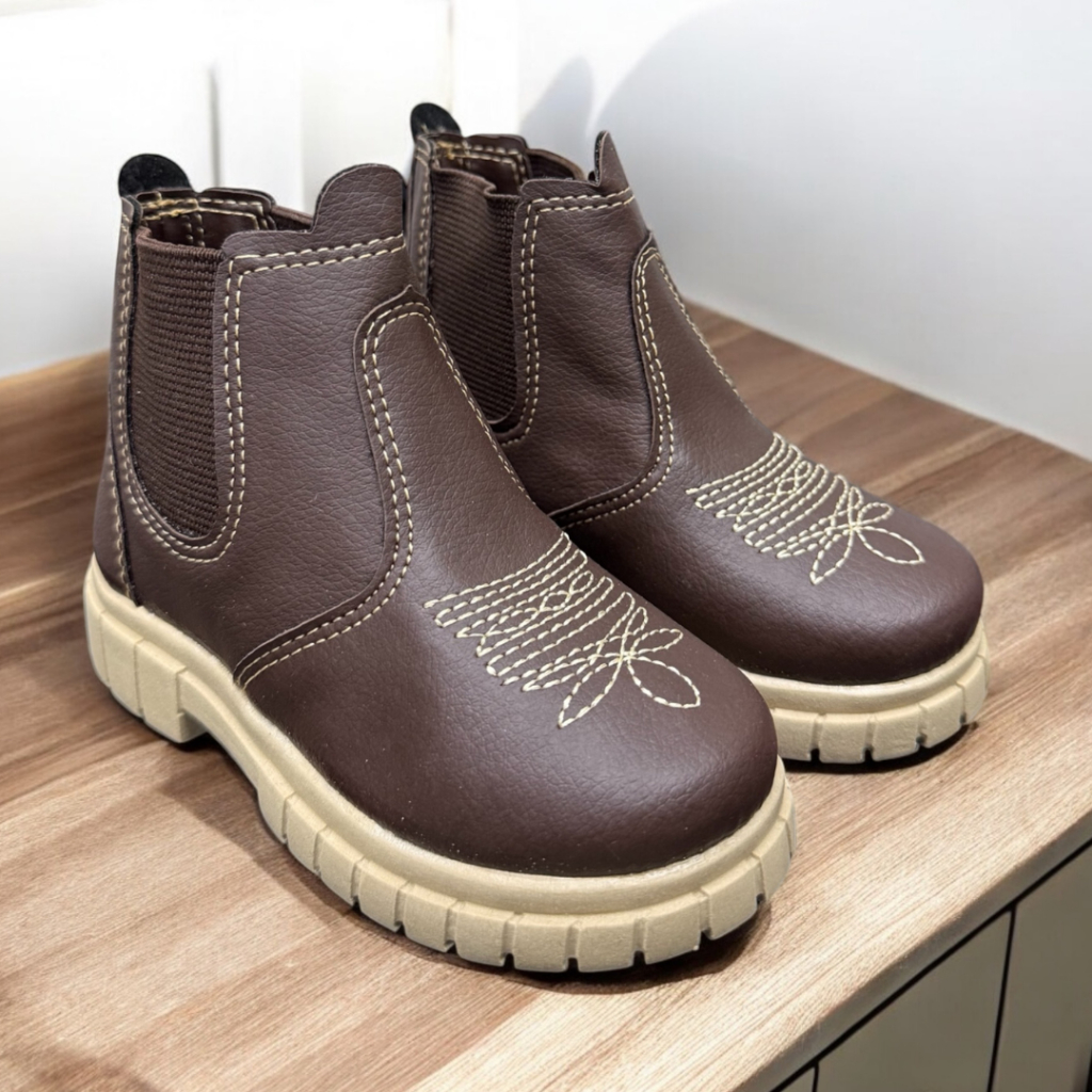 Bota Botina Jeca Jequinha Bordada Infantil Menina e Menino 20 ao 27 em Oferta na Shopee