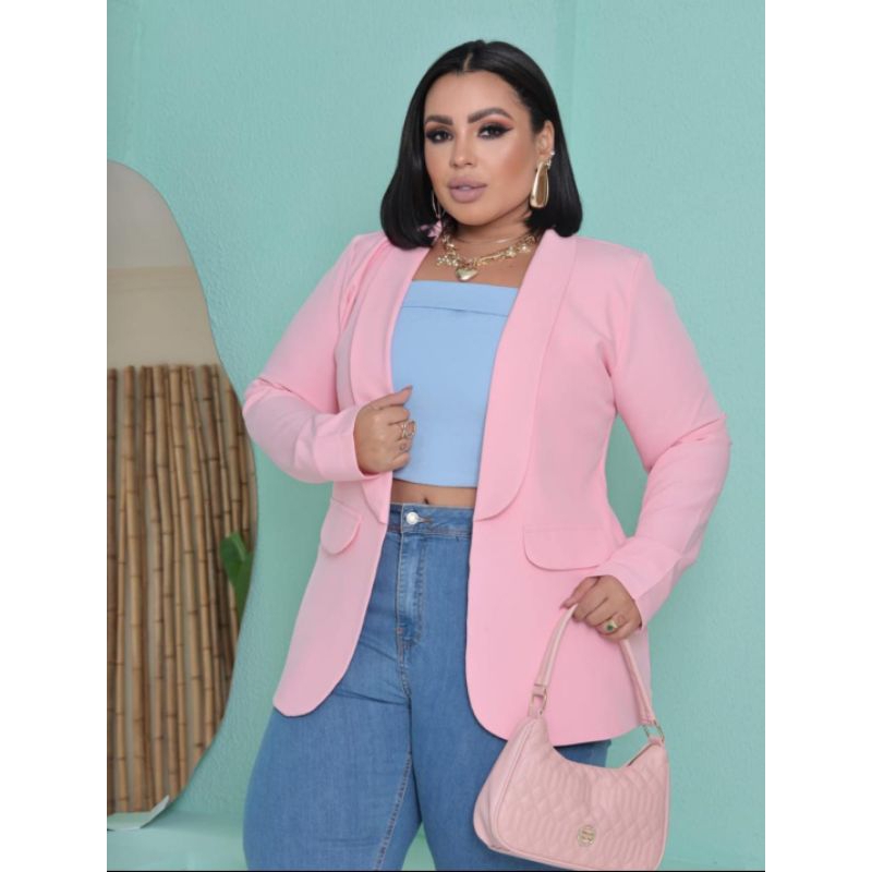 🔥 Max Blazer Alfaiataria   Slin e Plus Size– Elegância e Conforto 🔥