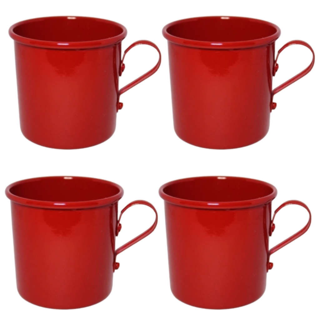 Kit 50 Xícaras Esmaltadas Ágata Elegantes Diversas Cores em Oferta na Shopee