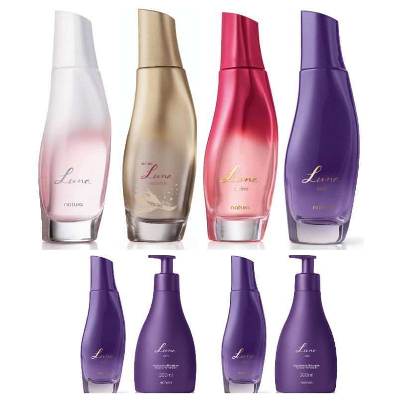 Colônia Natura Luna Feminino ou Deo Parfum - Coragem ou Liberdade ou Divina ou Absoluta ou Ousadia ou Radiante ou Nuit