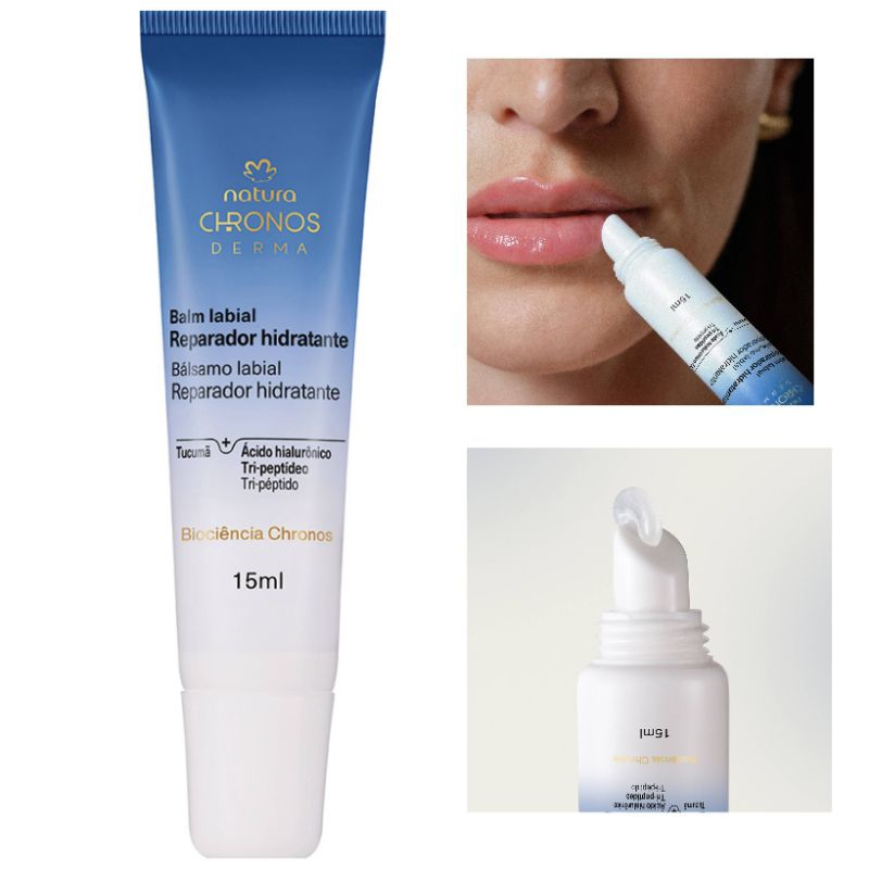 Balm Labial Reparador Hidratante Derma Chronos Natura - Hidratante para lábios ressecados