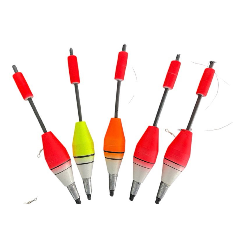 kit 5 boias arremesso tipo Pino, para longos arremessos !!!! Melhor custo beneficio do mercado !!! em Oferta na Shopee