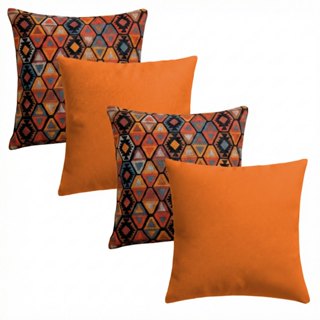 Kit 04 Almofadas Cheias ou Vazias Decorativas 50x50 Luxo Delicada em Oferta na Shopee