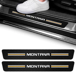 Kit Soleira Adesivo Montana Proteção Picape Vinil 2 Portas Pickup Automotivo Carro Autocolante
