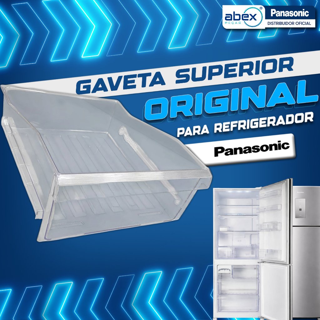 Gaveta Superior Do Freezer Para Refrigerador Panasonic BB51 BB52 BB53 BB71 ARAHCJ800021 Original