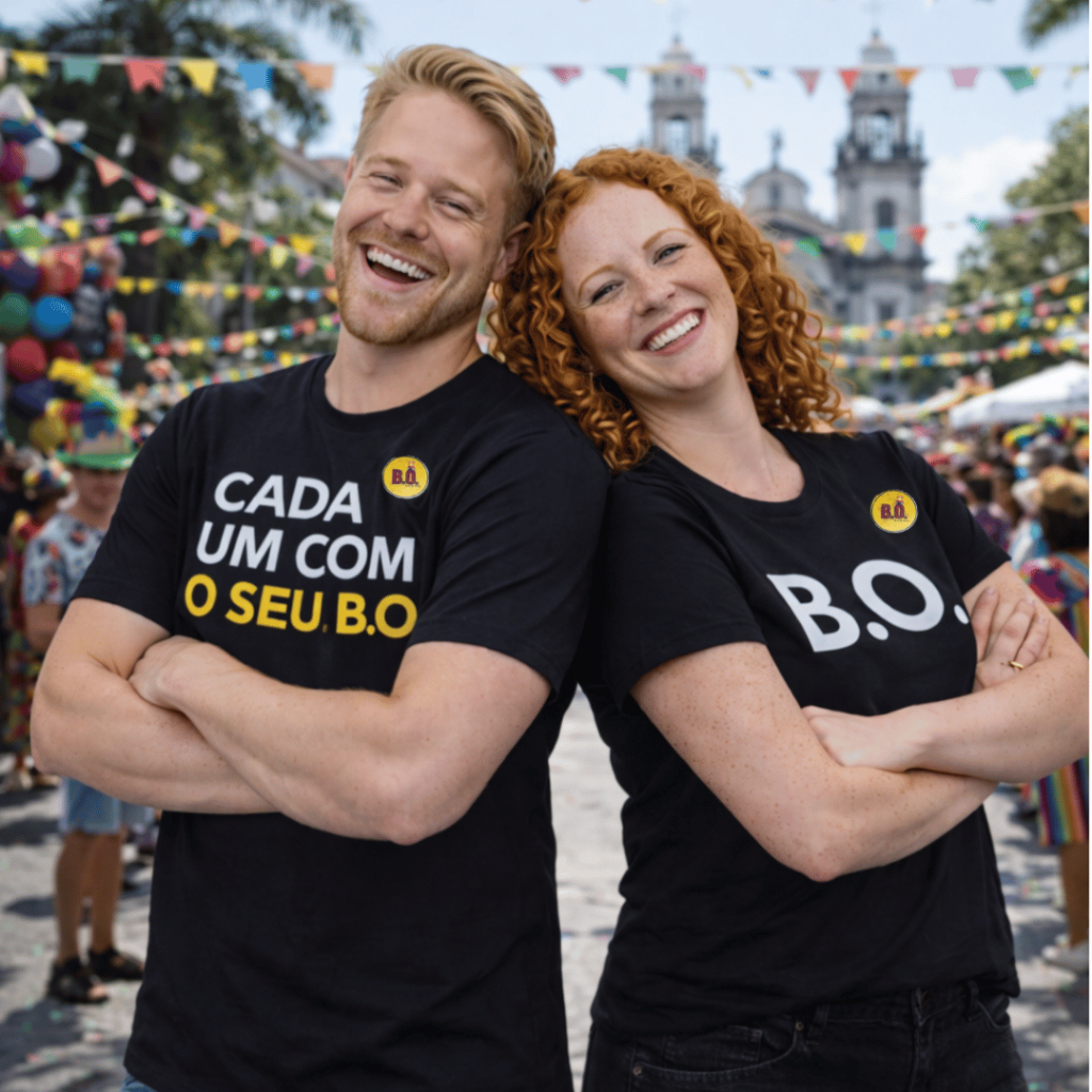 Kit Camiseta Casal Carnaval – Unissex, 100% Algodão, Estampa Engraçada  “Cada Um Com Seu BO” Premium em Oferta na Shopee