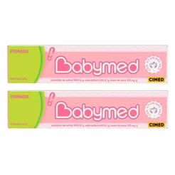 Kit 2 Pomadas Babymed Rosa 45g
