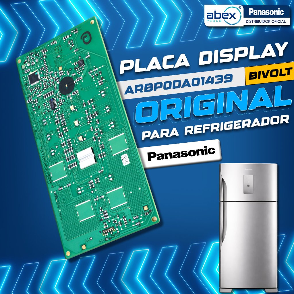 Placa Display Para Refrigerador Panasonic NR-BT50BD3 ARBP0DA01439 ARBP0DA01430 127 220v Original