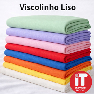 Tecido Viscolinho Liso 100% Viscose 1 Metro x 1,45m | Tecido Leve para Vestidos e Blusas em Oferta na Shopee