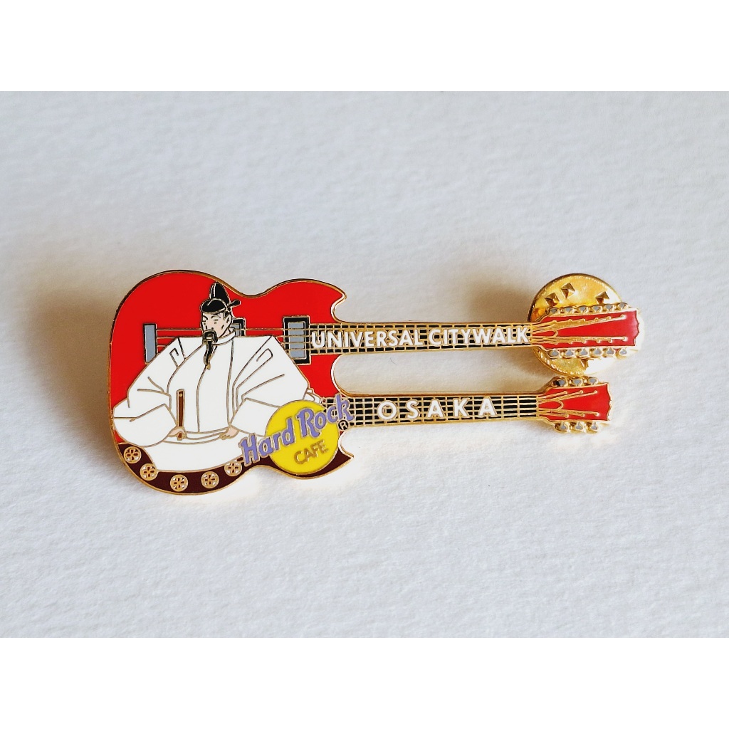 Pin / Broche - Hard Rock Cafe - Osaka Universal Citywalk - Doubleneck Guitar Shogun Hideyoshi