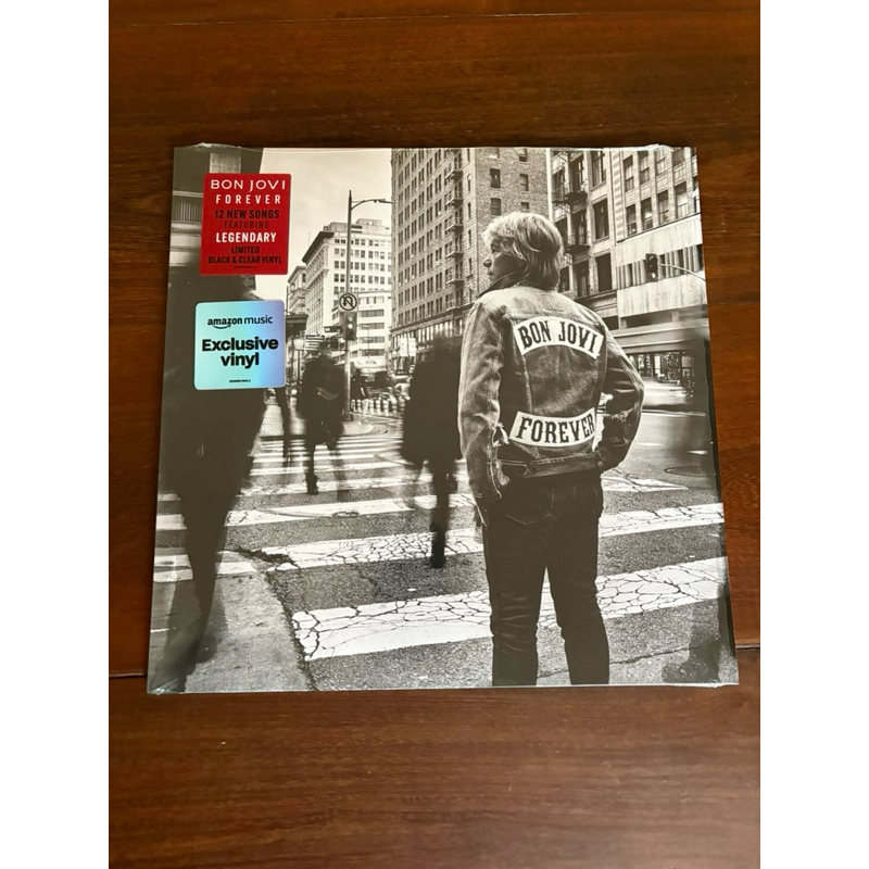 Lp Lacrado/Novo Bon Jovi - Forever (2024) Edição Amazon Music Vinil Transparente e Preto