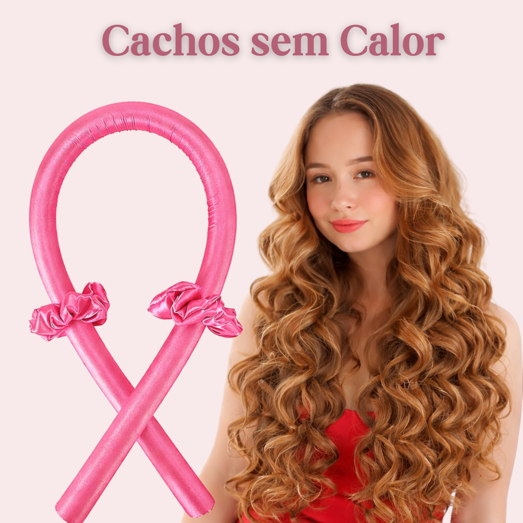 Modelador de Cachos Sem Calor 1 Metro em Cetim + 2 Scrunchies em Oferta na Shopee