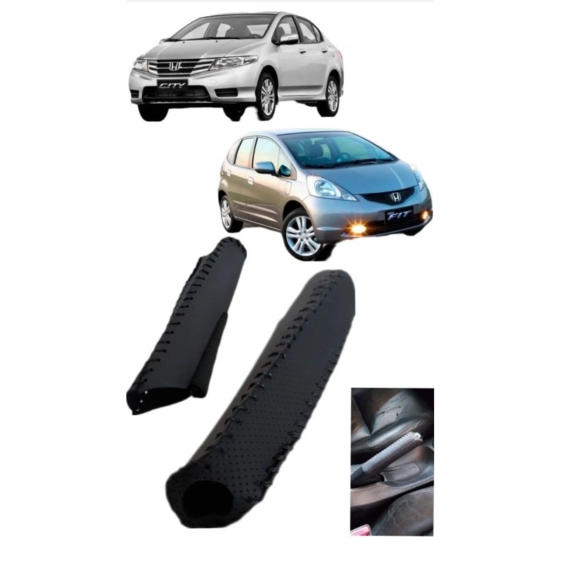 Capa Para Manopla Freio De Mão Honda City 2009 até 2014 - Couro Legitimo em Oferta na Shopee