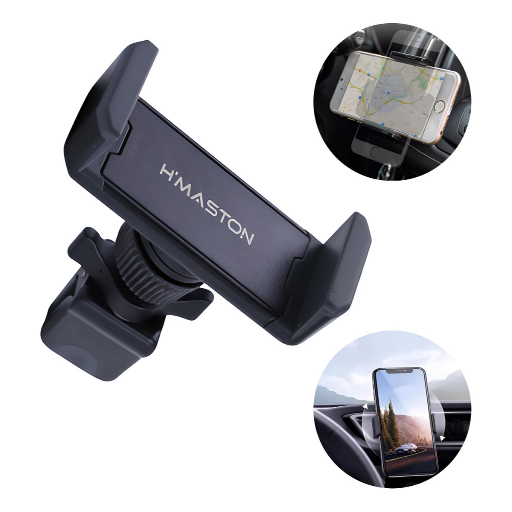 Suporte de Celular para Carro Saída Ar Garra Forte 360° Não Cai H'maston CJ-350