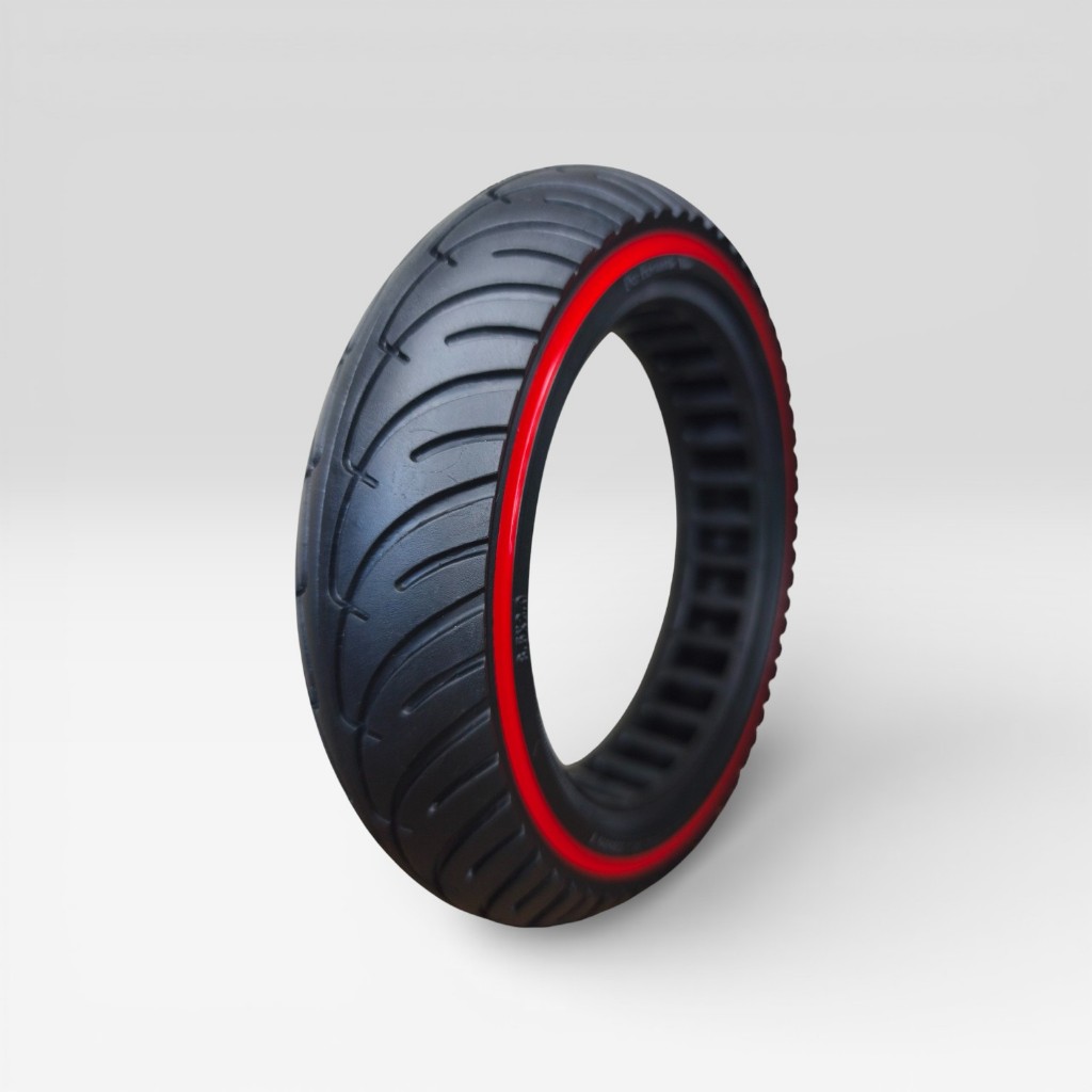 1 pneu 8 1/2 x 2 polegadas patinete elétrico faixa vermelha quarta geração pneu 8,5x2''' para patinete elétrico