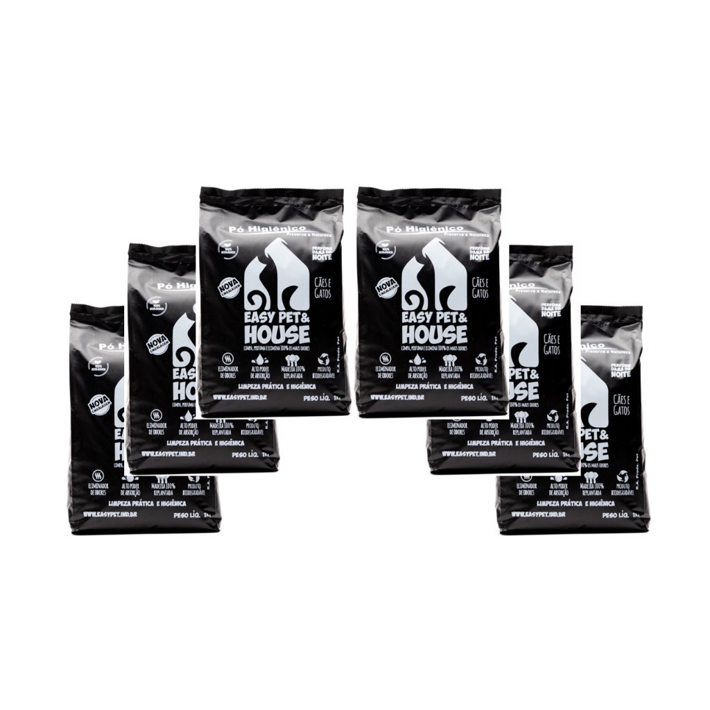 Pó Higiênico Seca Xixi Easy Pet Dama da Noite 1kg - Limpeza Prática, Ecológica e Sem Cheiro