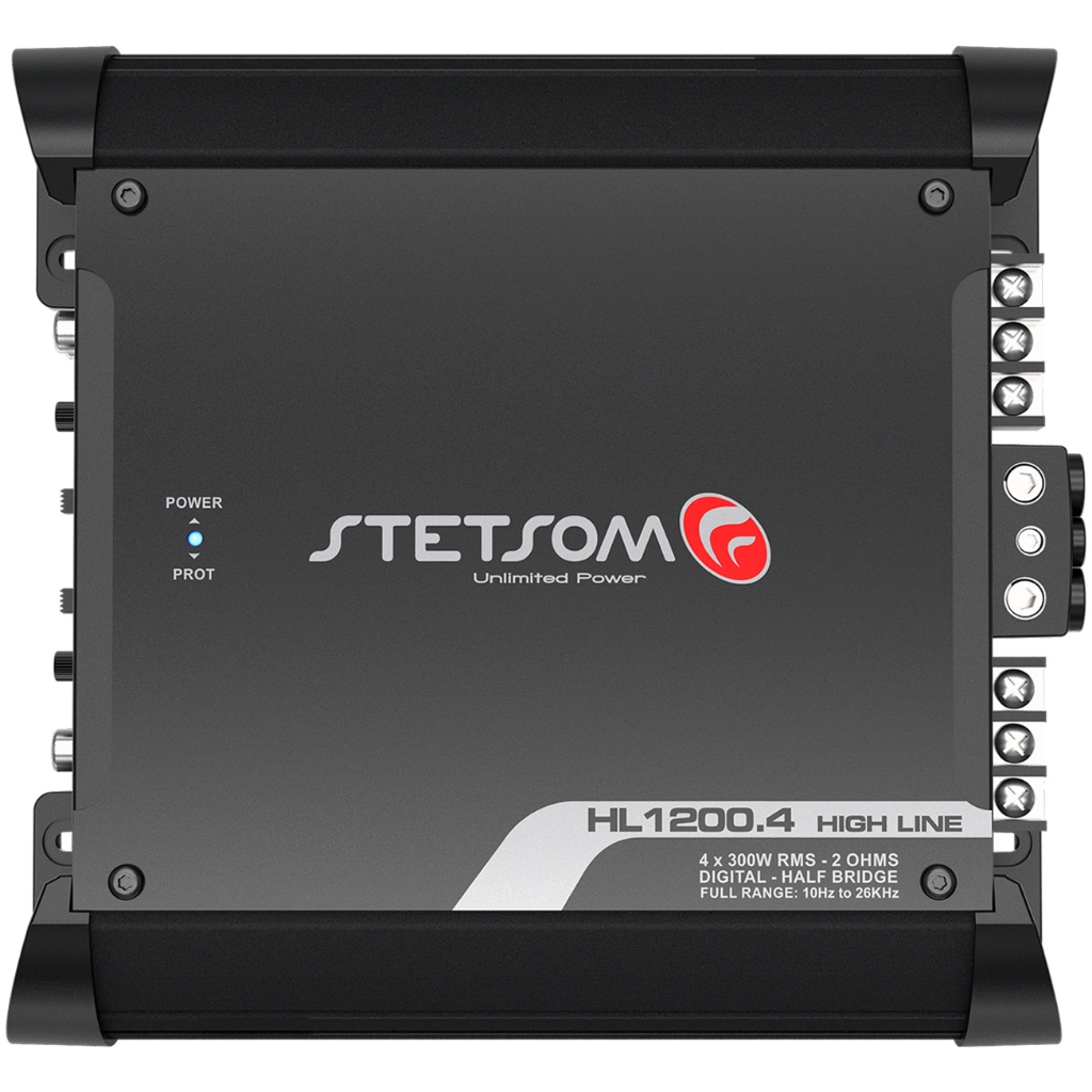 Módulo Automotivo Stetsom HL1200.4 2 Ohms 4 Canais 1200W RMS Digital Som Automotivo em Oferta na Shopee
