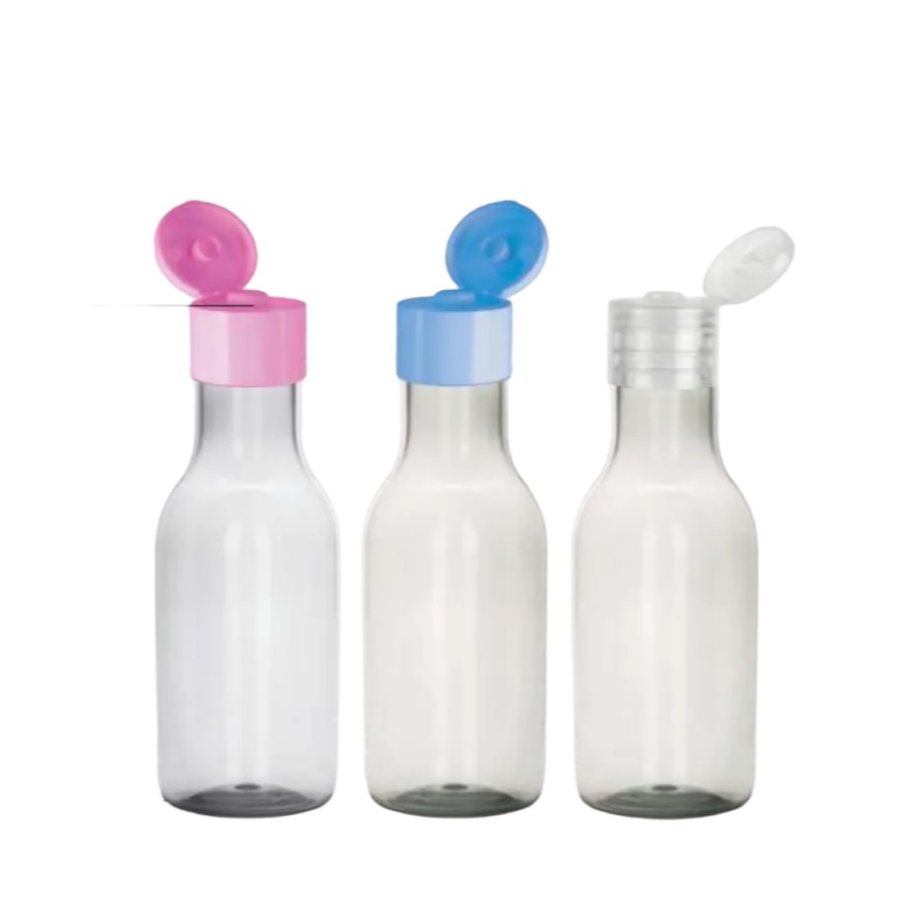 MINI GARRAFINHA PET 50ML COM TAMPA FLIP TOP – KIT COM 10/20/30/40/50 UNIDADES | LEMBRANCINHAS E PERSONALIZAÇÃO