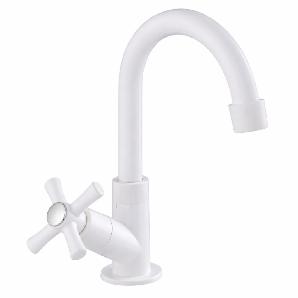 Torneira De Banheiro Para Lavatório Bancada 1/4 Volta Na Cor Branca em Oferta na Shopee