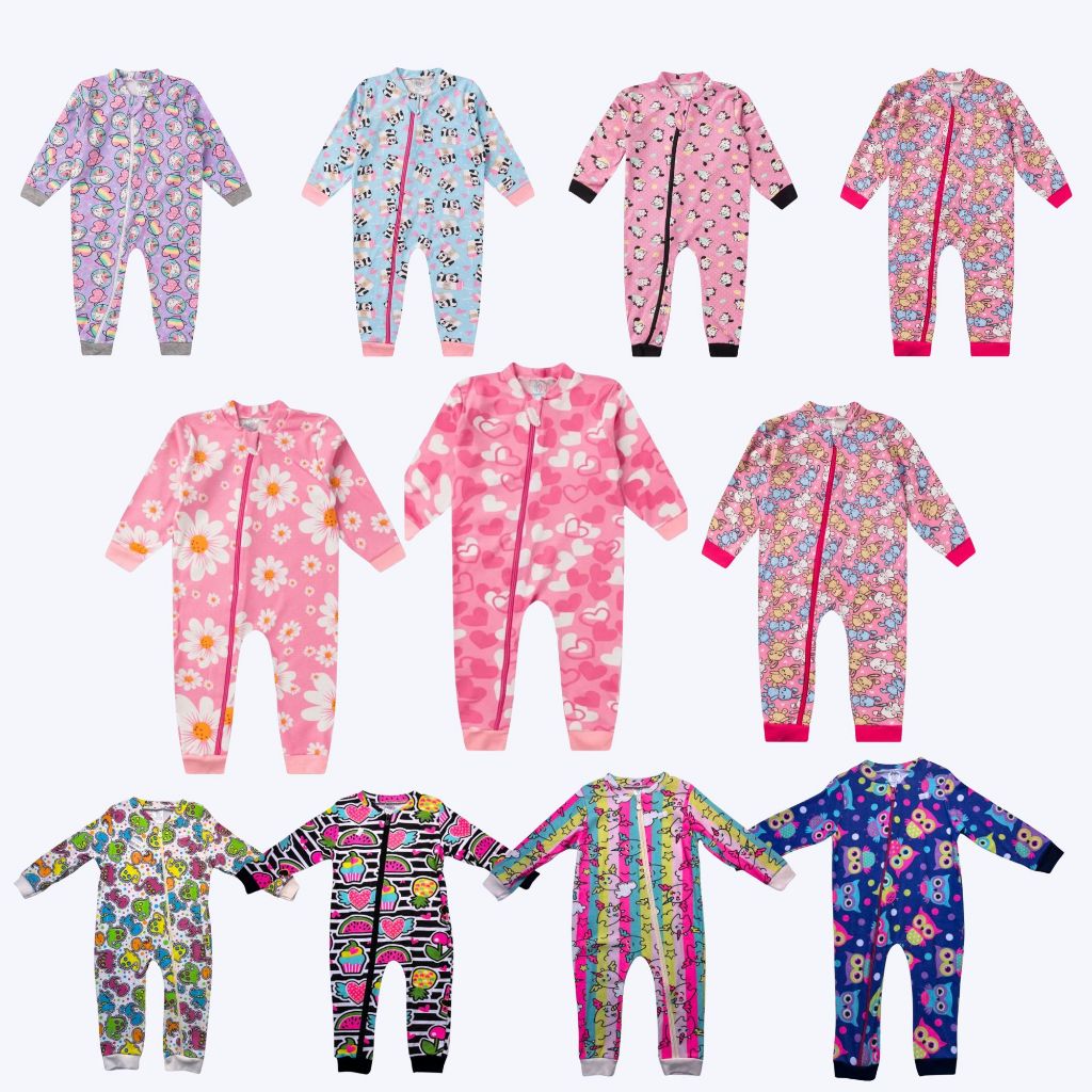 Macacão Longo Com Zíper Feminino Estampado   - Kappes em Oferta na Shopee