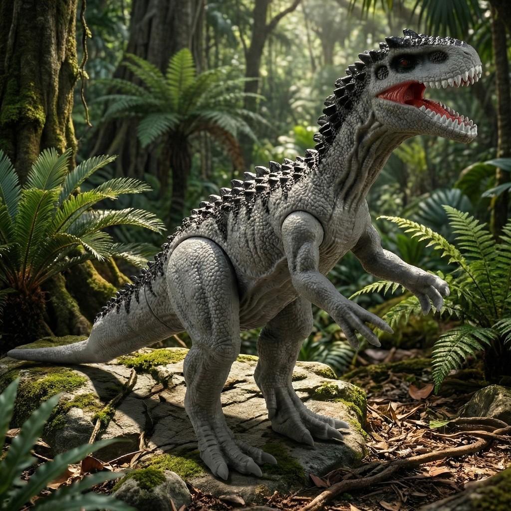 Boneco De Vinil Articulado Indominus Rex Na Cinta 19 Cm Brinquedo Realista - Bee Toys em Oferta na Shopee