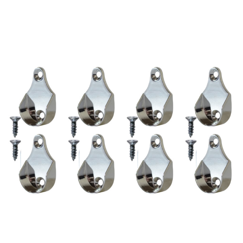 Kit com 8 UND Suporte Lateral Para Guarda Roupa Tubo Cabideiro Redondo em Oferta na Shopee