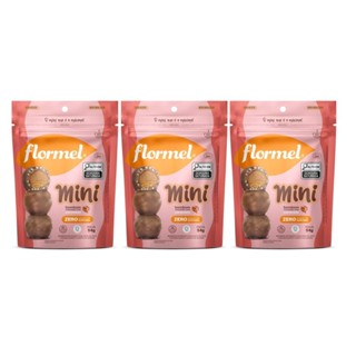 Kit 3 Pacotes Mini Bombom Crocante com Caramelo Flormel Zero Açúcar Sem Glúten 54g em Oferta na Shopee