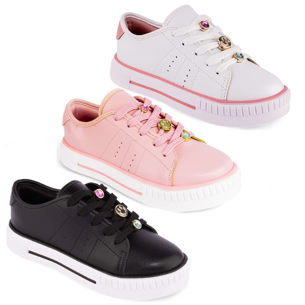 Tênis Molekinha Infantil Menina Feminino Confortável 2565 em Oferta na Shopee