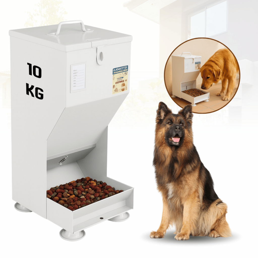 Comedouro Automático de Aço para Cães Gato Coelho 10kg Fercar em Oferta na Shopee