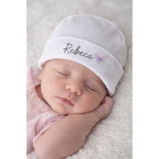 Touca e luvas de bebe rn personalizado com nome e desenho SUBLIMADO a sua escolha para maternidade menino e menina em Oferta na Shopee