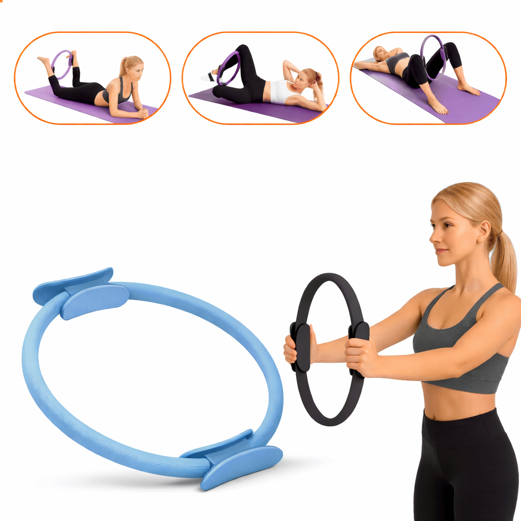 Anel De Pilates Treinamenento Fitness Design elegante e cores vibrantes-Treinamento Perna e Costas