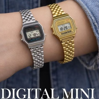 Relógio Digital Mini Classico Retrô Vintage Metal Unissex em Oferta na Shopee