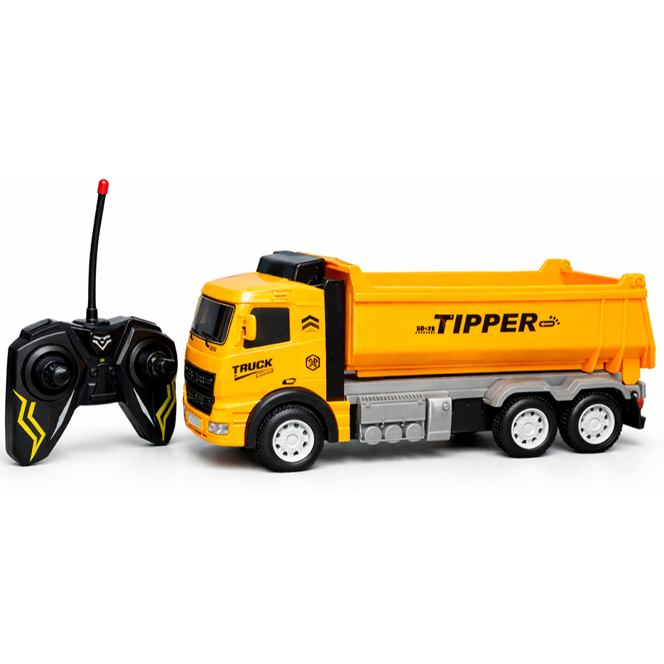 Caminhão Controle Remoto Caçamba Retro Escavadeira Articulada Carrinho Big Tuck Caminhão  Construção
