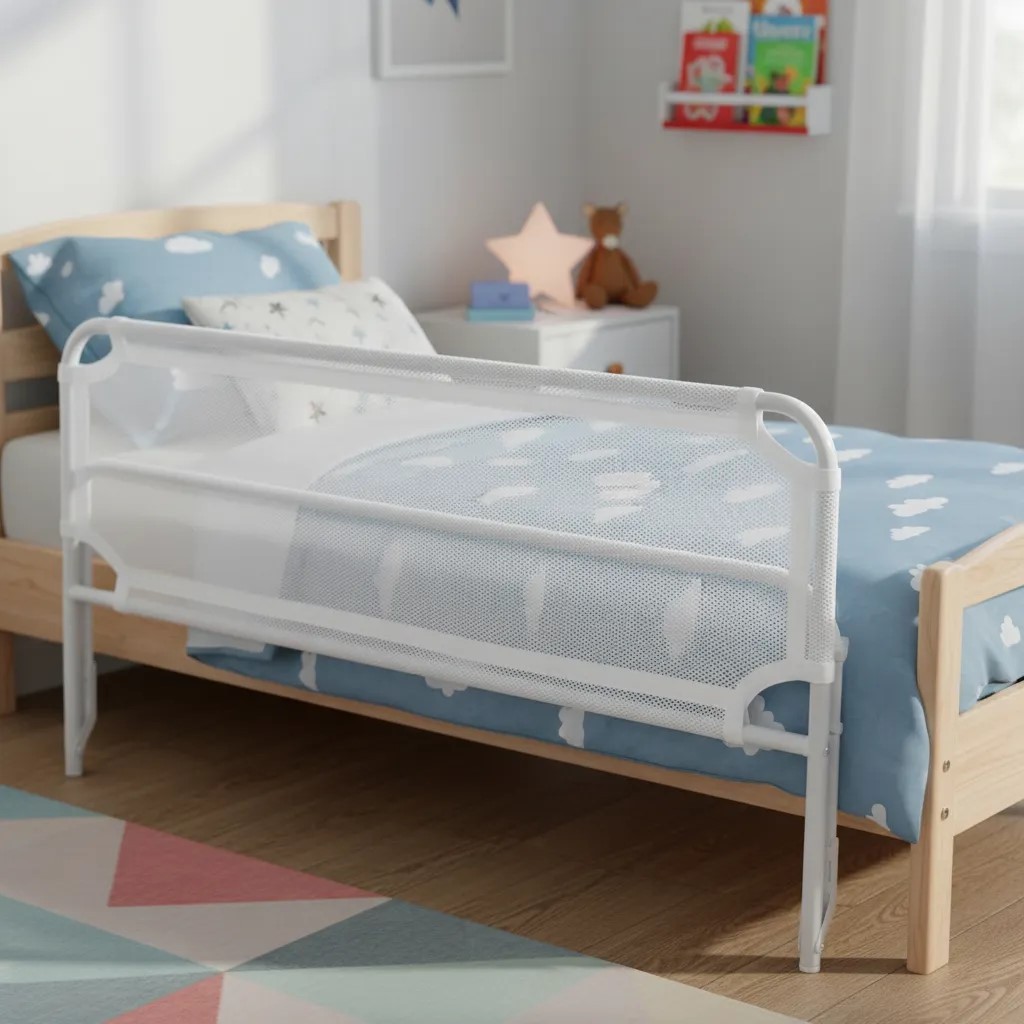 Grade De Cama Com Tela De Segurança Para Bebês Grade De Cama Com Tela De Segurança Para Bebês