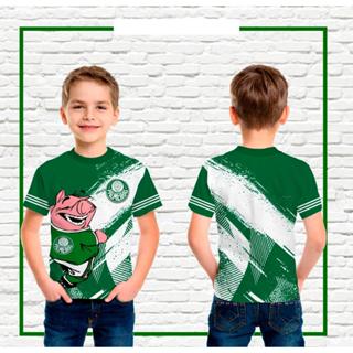 Camiseta Infantil de Palmeiras Mascote Rosa em tecido Dryfit em Oferta na Shopee