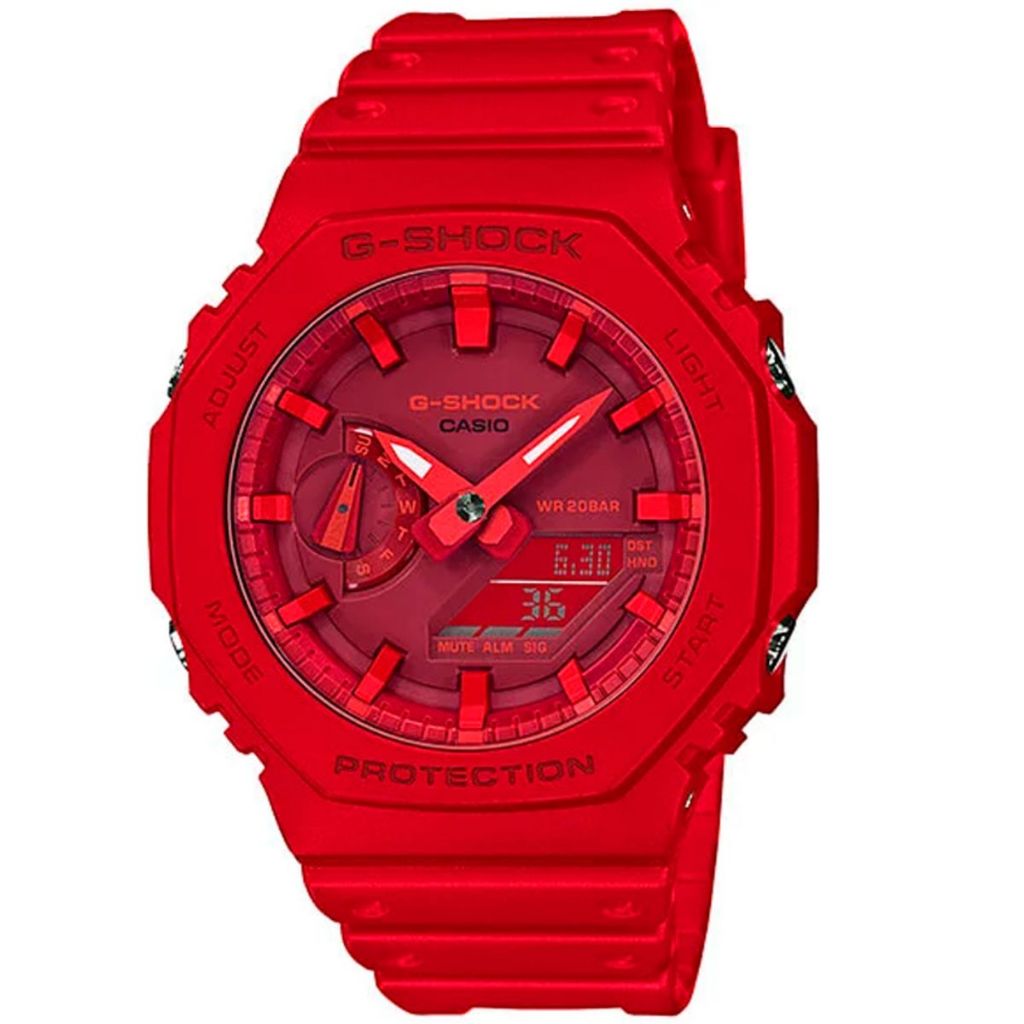 RELÓGIO CASIO G-SHOCK CARBON MASCULINO VERMELHO GA-2100-4ADR em Oferta na Shopee
