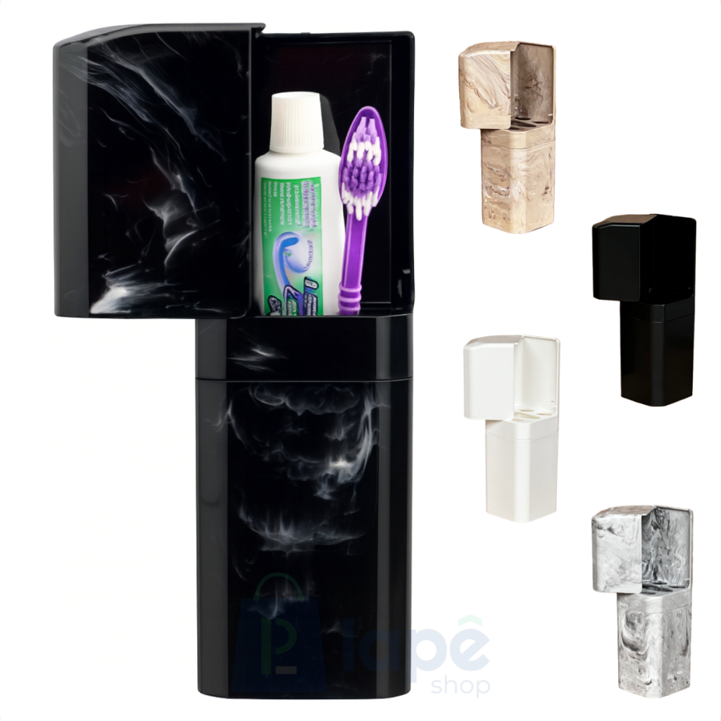 Porta Escovas e Creme Dental com Encaixe Adesivo em Oferta na Shopee