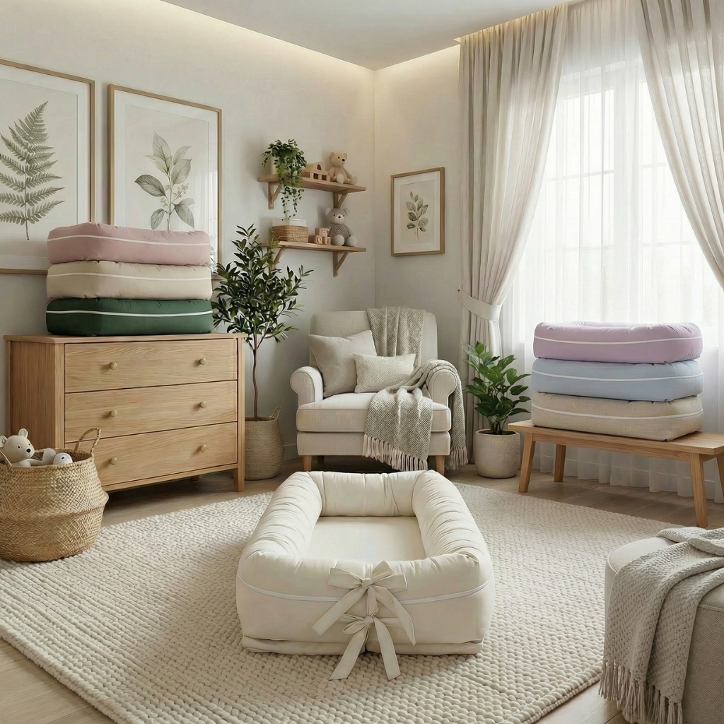 Ninho Redutor de Berço Algodão Antialergico com Zíper Menina Menino em Oferta na Shopee