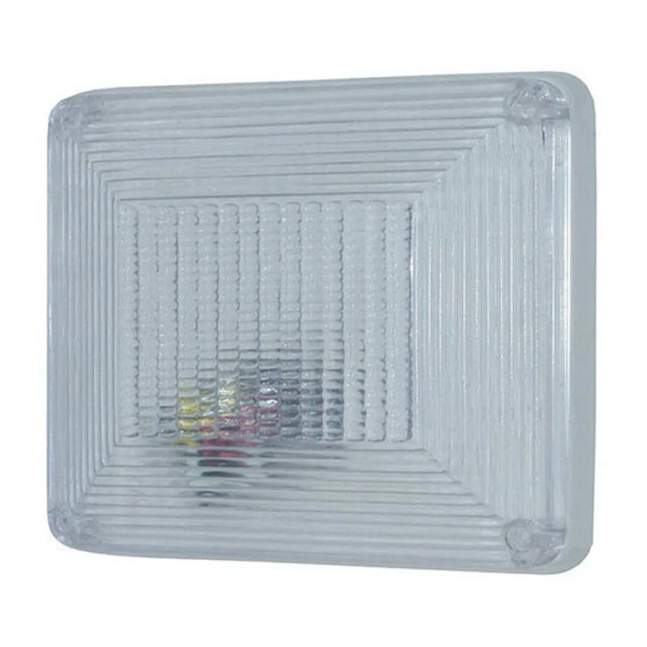 Lanterna Teto Interna Quadrada Caminhão Mercedes Benz - Cristal  (0.213/CR) em Oferta na Shopee